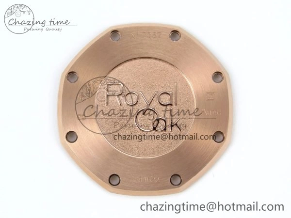 Lady Royal Oak 33mm 67651 RG ZF 1:1 Best Edition RG Textured Dial on RG Bracelet RONDA Quartz Lightweight 10086