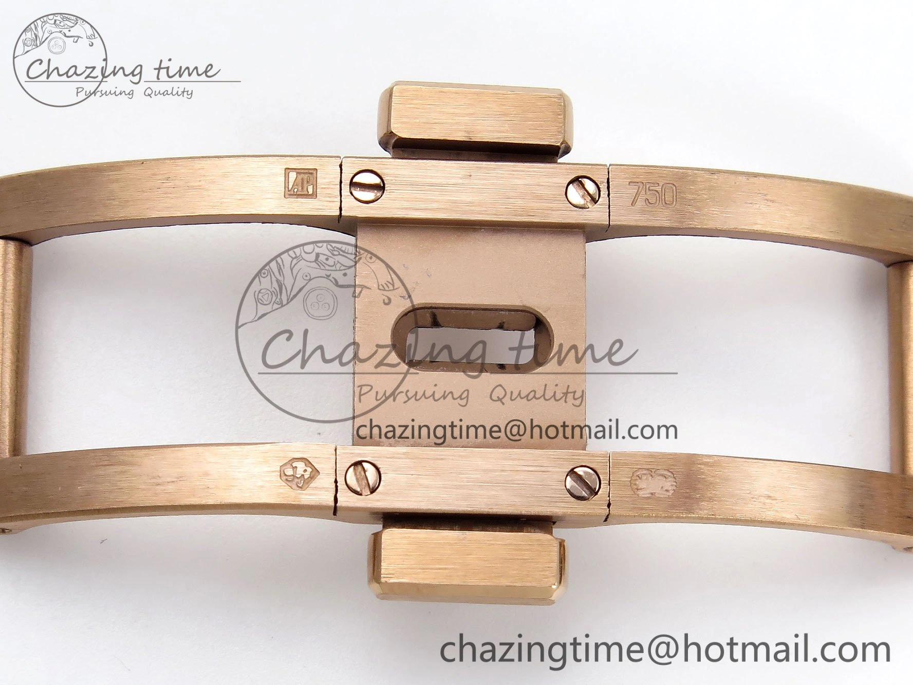 Lady Royal Oak 33mm 67651 RG ZF 1:1 Best Edition RG Textured Dial on RG Bracelet RONDA Quartz Lightweight 10086