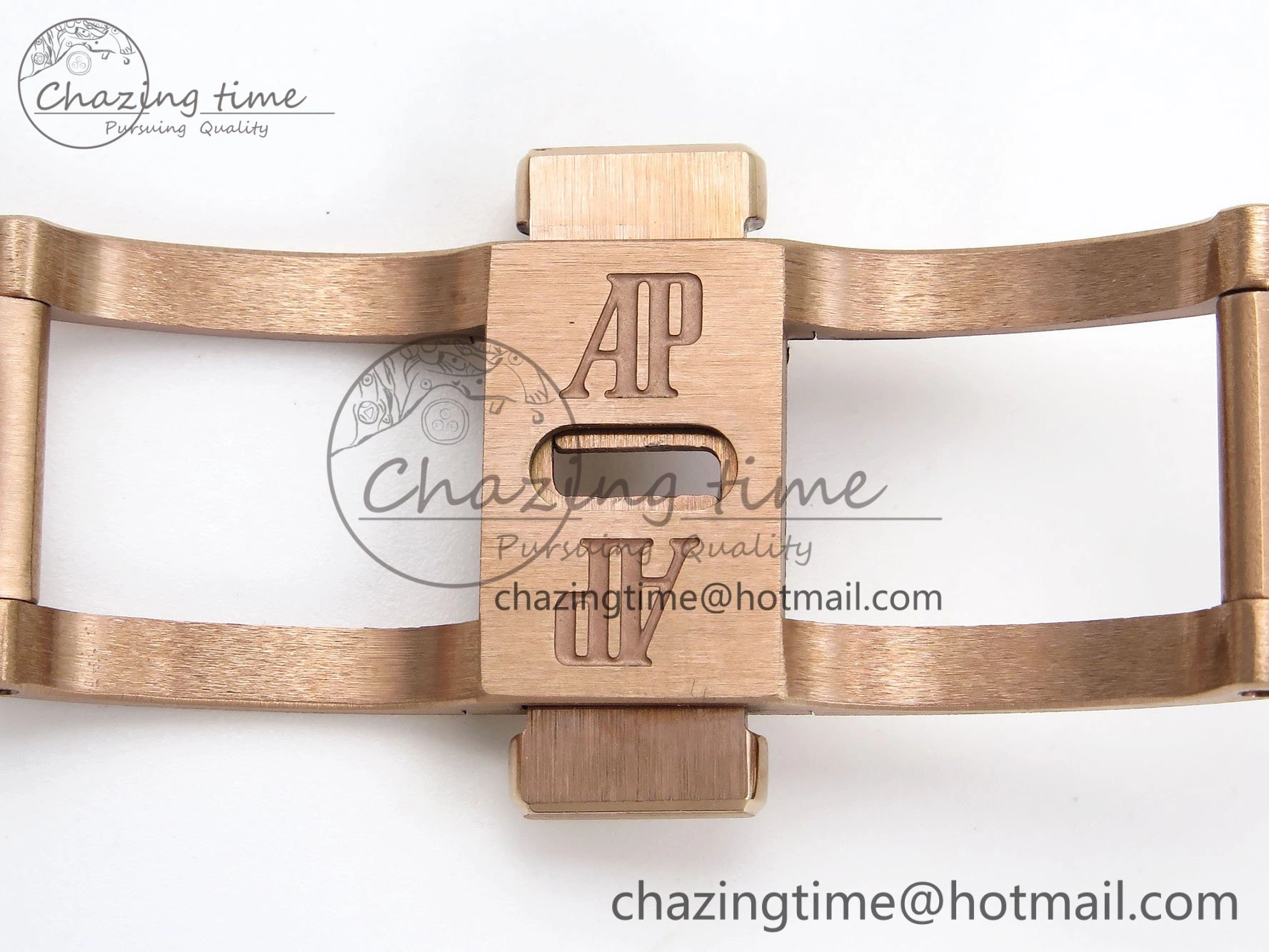 Durable Lady Royal Oak 33mm 67651 RG ZF 1:1 Best Edition White Textured Dial on RG Bracelet RONDA Quartz 10081