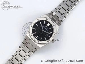 UrbanStyle Lady Royal Oak 33mm 67651 SS ZF 1:1 Best Edition Black Textured Dial on SS Bracelet RONDA Quartz 4487
