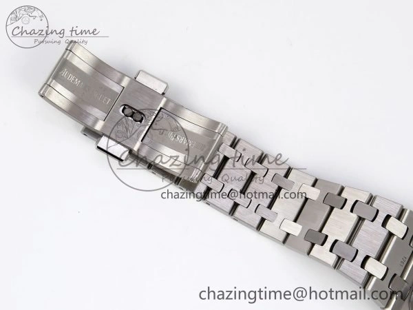 Lady Royal Oak 33mm 67651 SS ZF 1:1 Best Edition Purple Red Textured Dial on SS Bracelet RONDA Quartz WaterResistant 4485