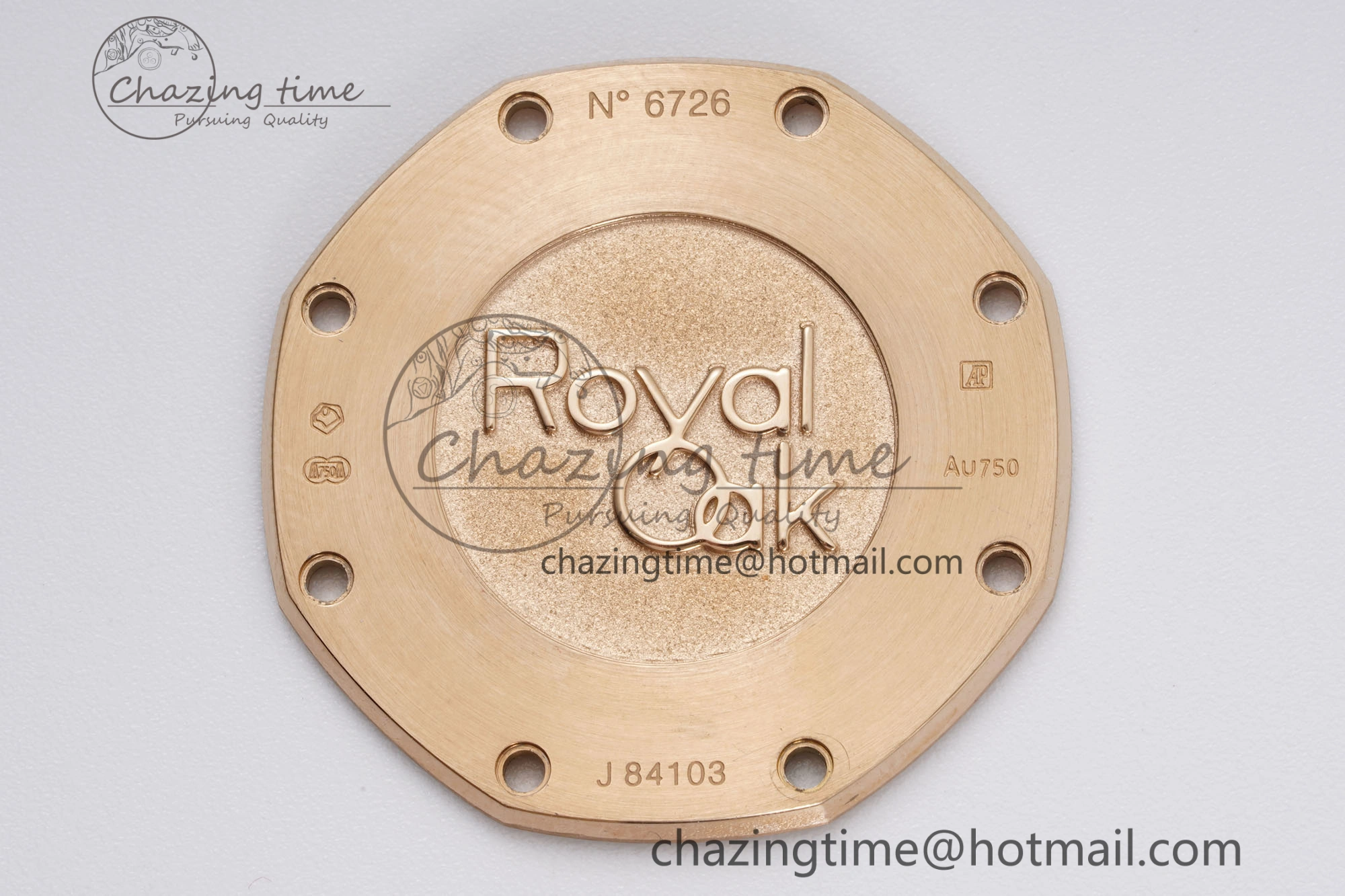 Lady Royal Oak 33mm RG Diamonds Bezel JJF 1:1 Best Edition Brown Dial on RG Bracelet ETA Quartz Versatile 4633