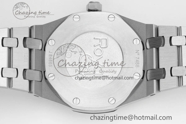 Lightweight Lady Royal Oak 33mm SS Diamonds Bezel JJF 1:1 Best Edition Blue Dial on SS Bracelet ETA Quartz 10145