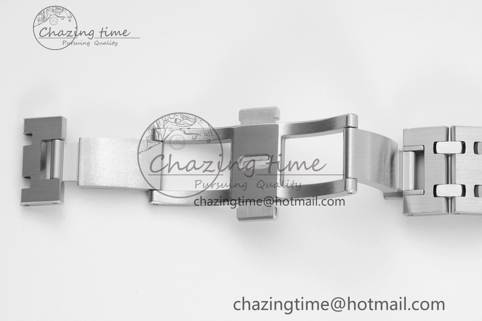 Lady Royal Oak 33mm SS Diamonds Bezel JJF 1:1 Best Edition Cream Dial on SS Bracelet ETA Quartz Stretchable 10143
