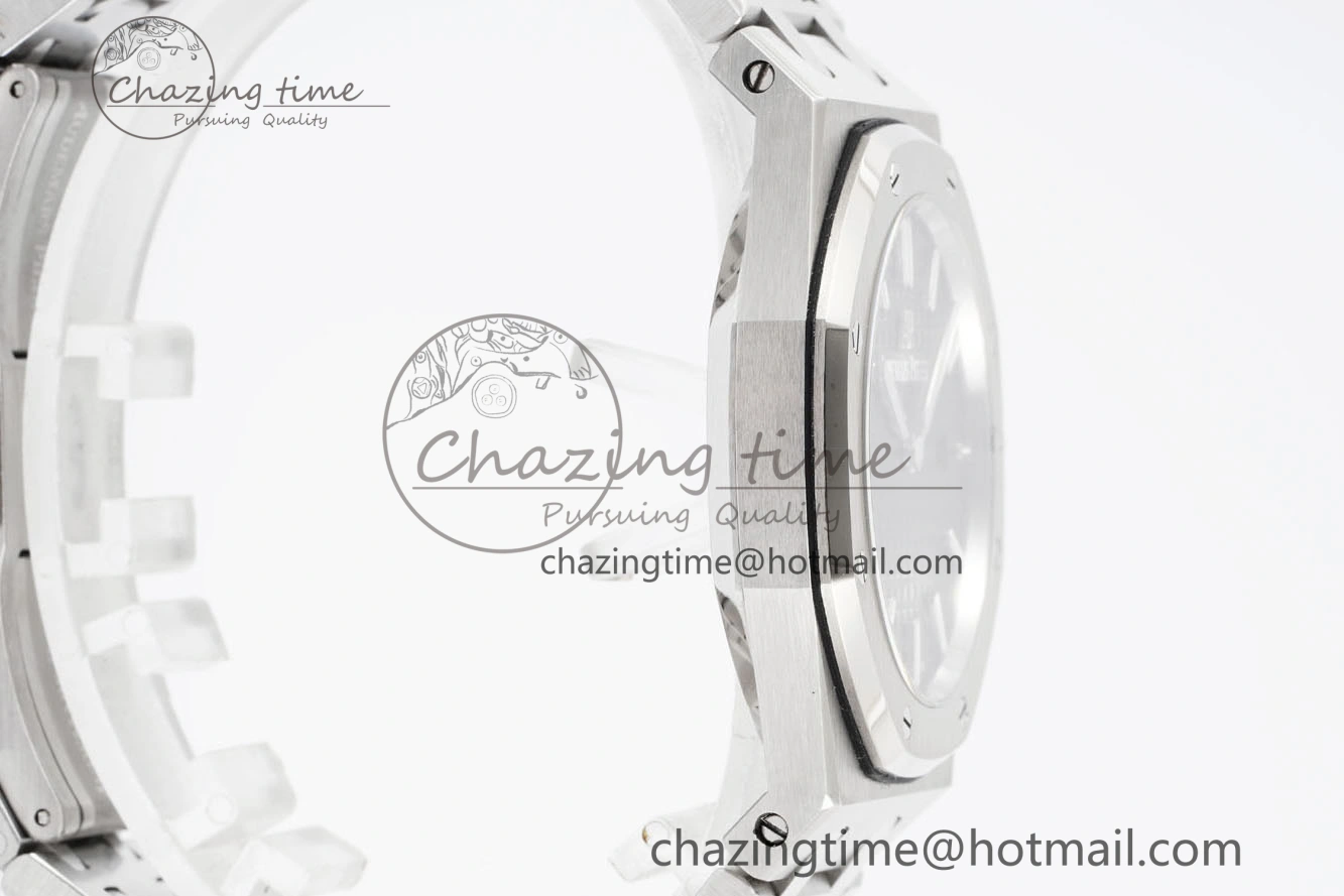 Lady Royal Oak 33mm SS JJF 1:1 Best Edition Black Dial on SS Bracelet ETA Quartz Sleek 4645