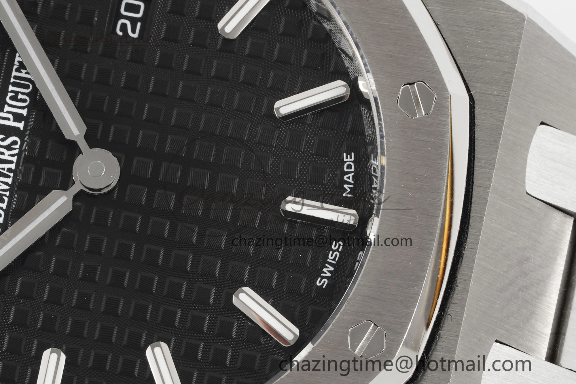 Lady Royal Oak 33mm SS JJF 1:1 Best Edition Black Dial on SS Bracelet ETA Quartz Sleek 4645