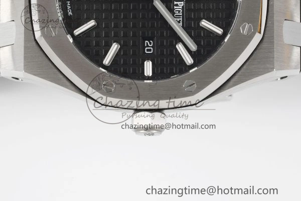 Lady Royal Oak 33mm SS JJF 1:1 Best Edition Black Dial on SS Bracelet ETA Quartz Sleek 4645