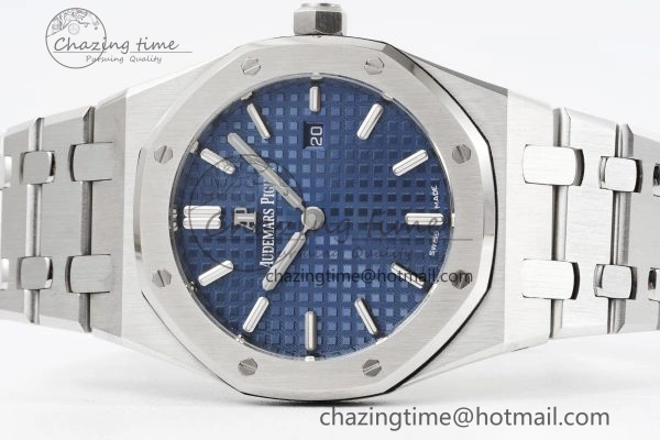 FreshLook Lady Royal Oak 33mm SS JJF 1:1 Best Edition Blue Dial on SS Bracelet ETA Quartz 4642
