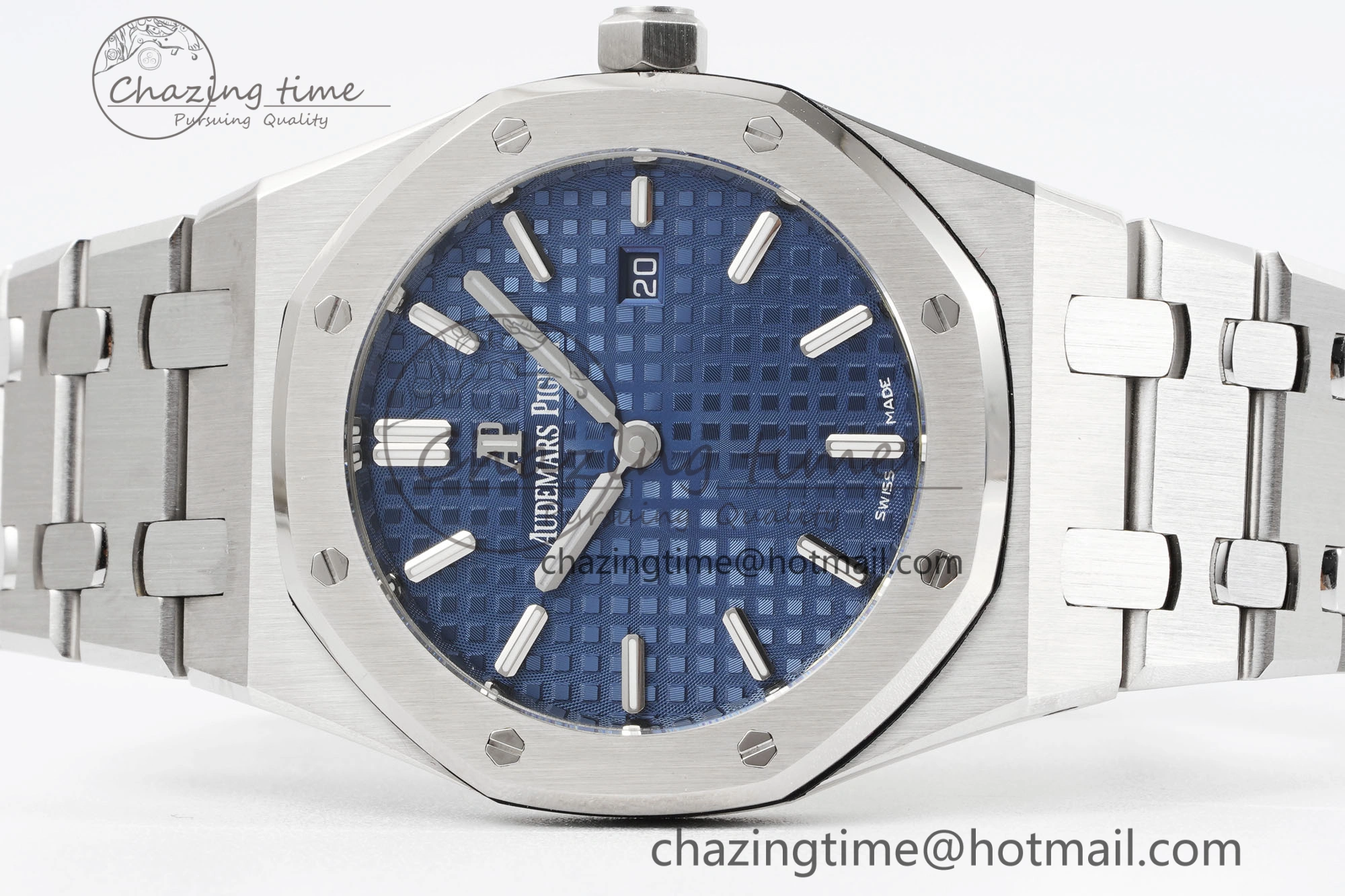 FreshLook Lady Royal Oak 33mm SS JJF 1:1 Best Edition Blue Dial on SS Bracelet ETA Quartz 4642