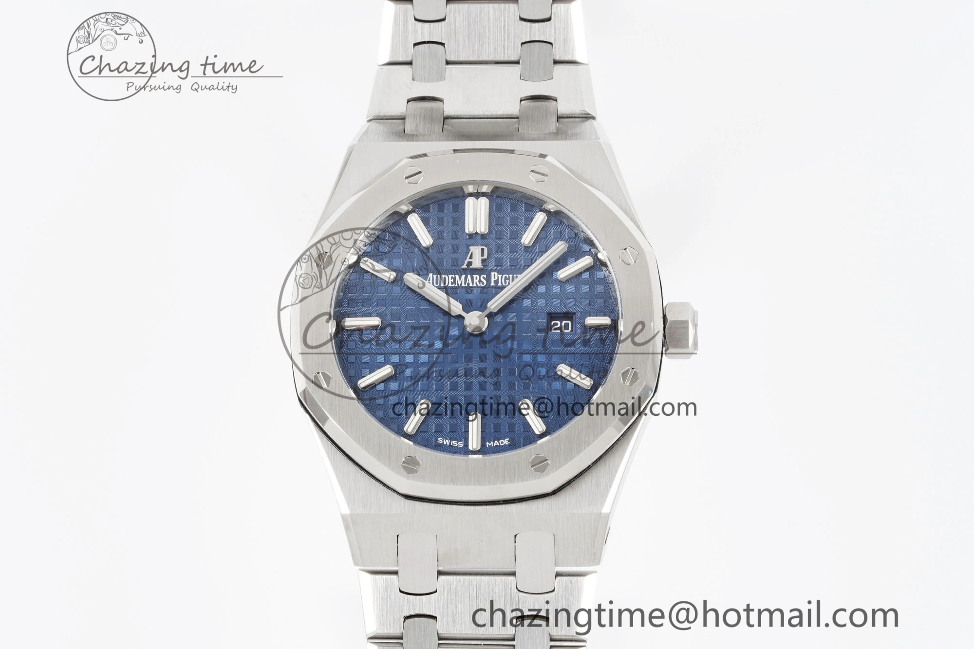 FreshLook Lady Royal Oak 33mm SS JJF 1:1 Best Edition Blue Dial on SS Bracelet ETA Quartz 4642