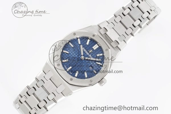 FreshLook Lady Royal Oak 33mm SS JJF 1:1 Best Edition Blue Dial on SS Bracelet ETA Quartz 4642
