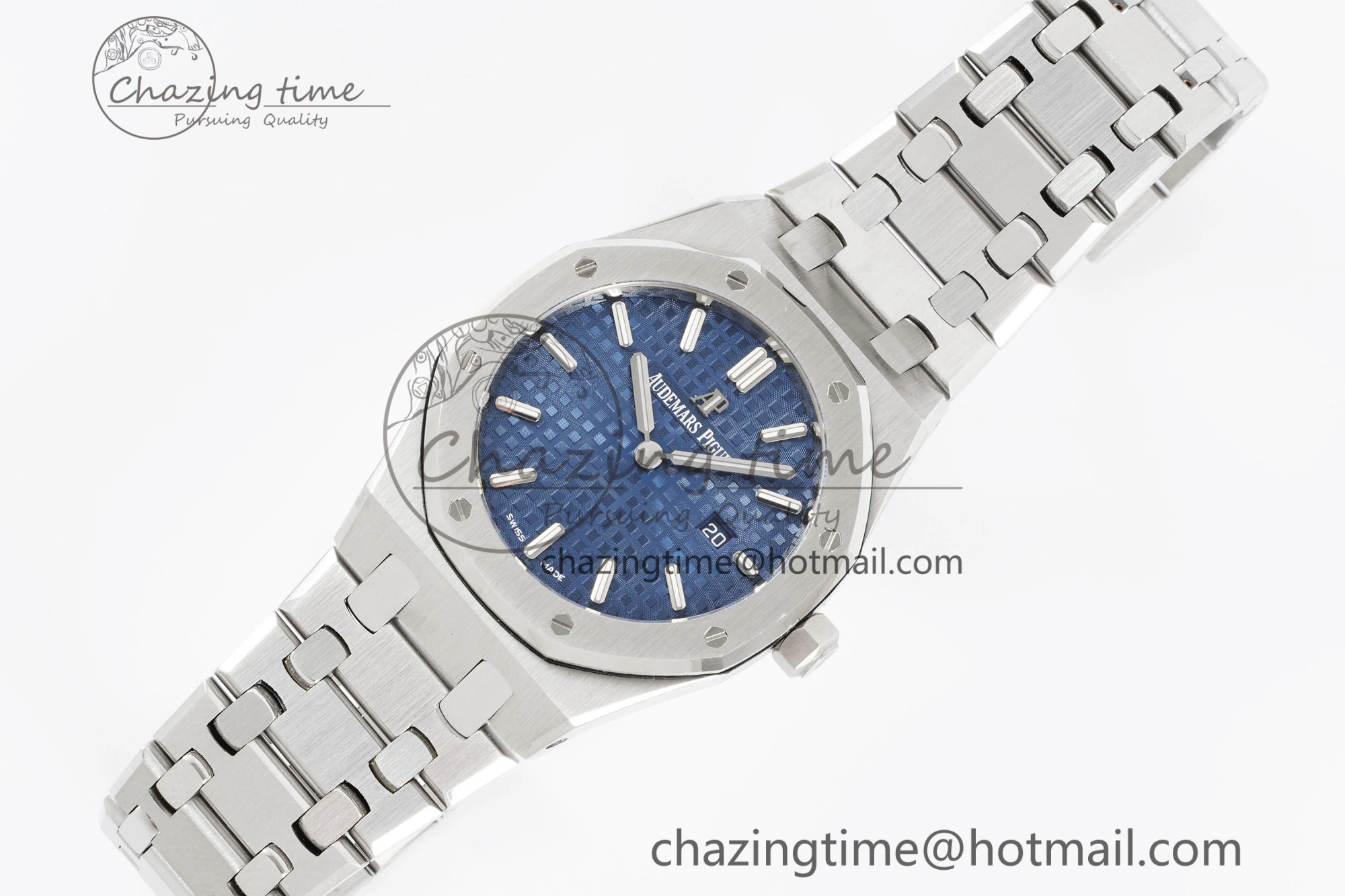 FreshLook Lady Royal Oak 33mm SS JJF 1:1 Best Edition Blue Dial on SS Bracelet ETA Quartz 4642
