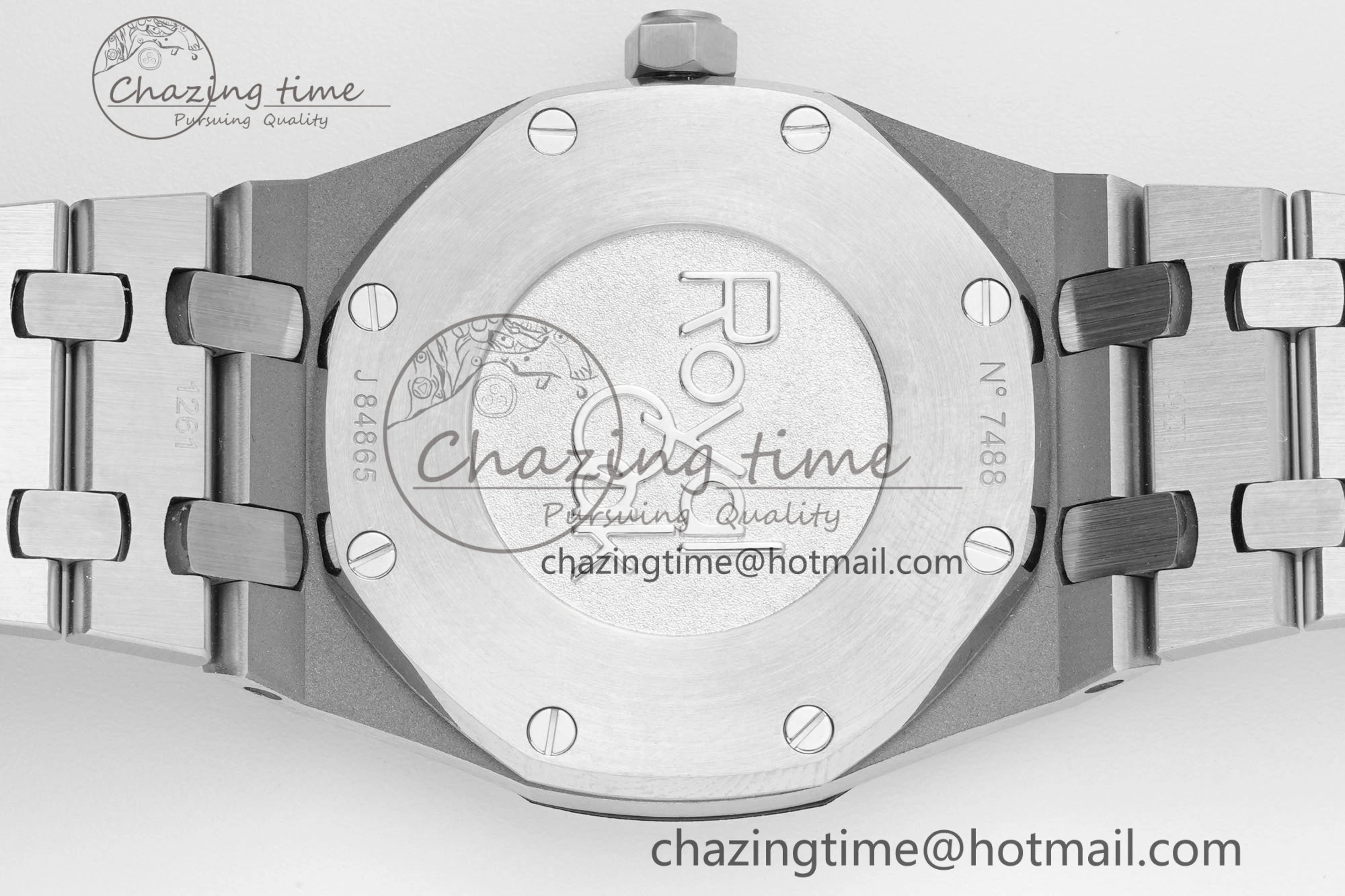 Lady Royal Oak 33mm SS JJF 1:1 Best Edition Cream Dial on SS Bracelet ETA Quartz Compact 10149