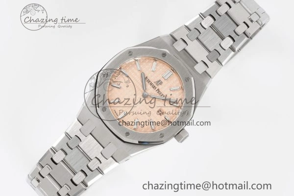 Lady Royal Oak 33mm SS JJF 1:1 Best Edition Cream Dial on SS Bracelet ETA Quartz Compact 10149