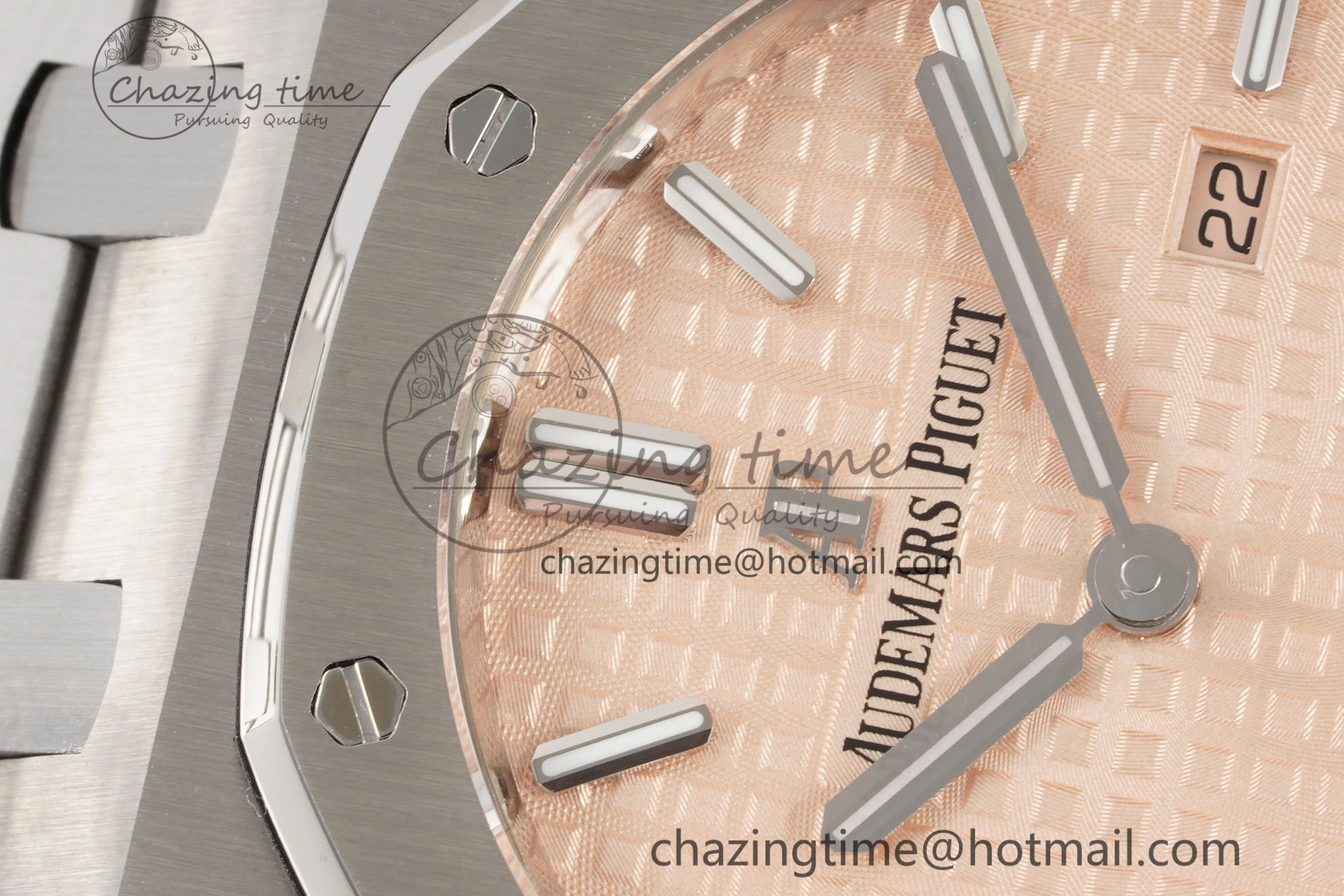 Lady Royal Oak 33mm SS JJF 1:1 Best Edition Cream Dial on SS Bracelet ETA Quartz Compact 10149