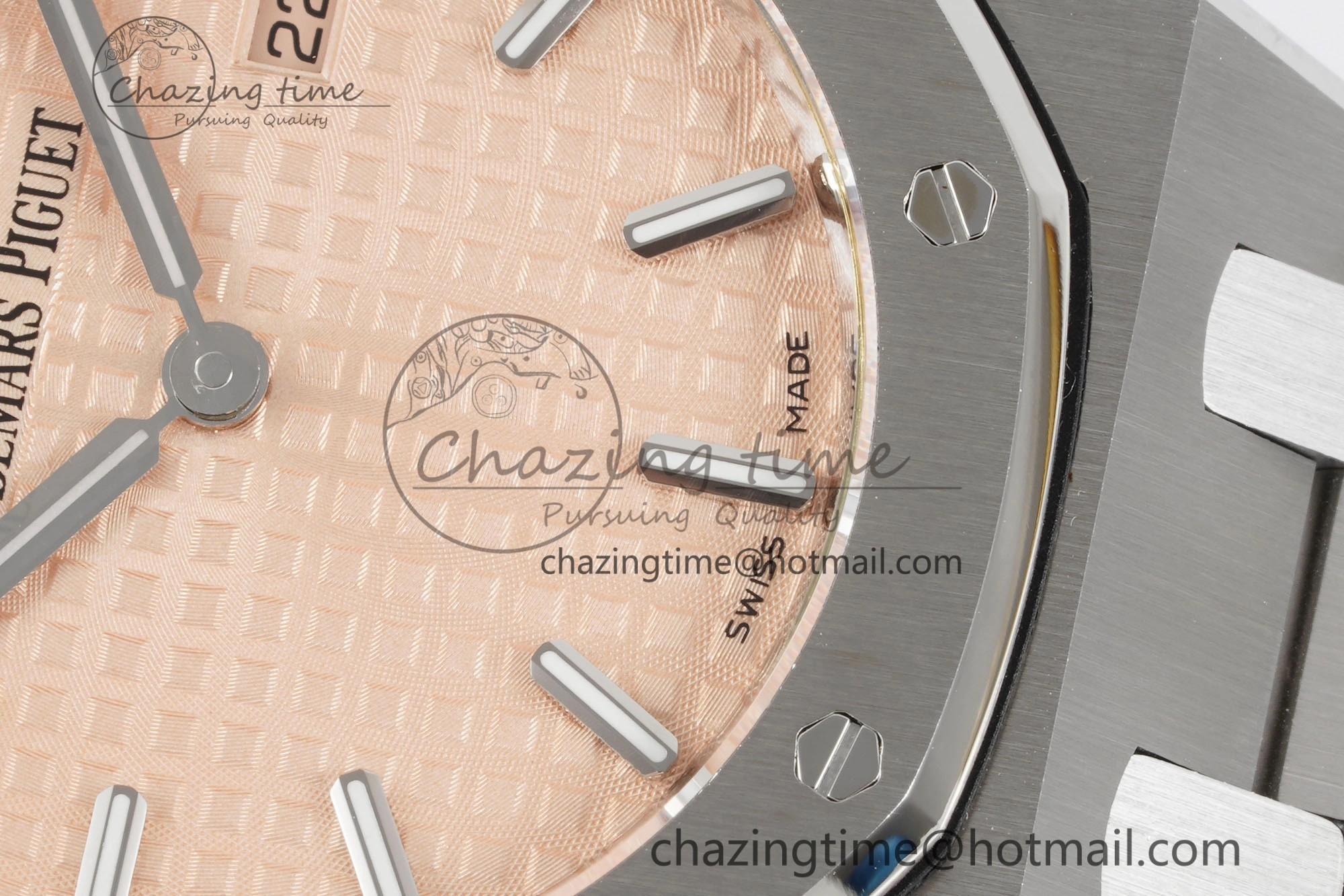 Lady Royal Oak 33mm SS JJF 1:1 Best Edition Cream Dial on SS Bracelet ETA Quartz Compact 10149