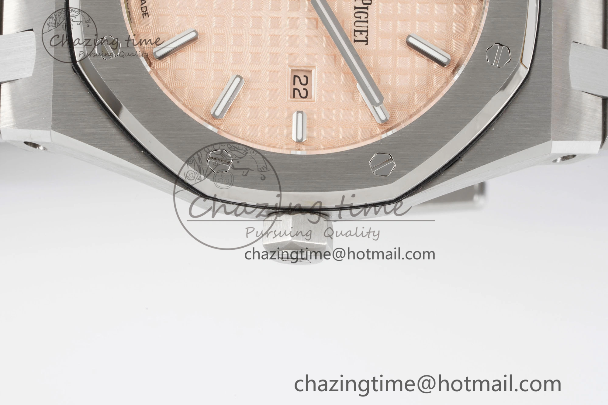 Lady Royal Oak 33mm SS JJF 1:1 Best Edition Cream Dial on SS Bracelet ETA Quartz Compact 10149