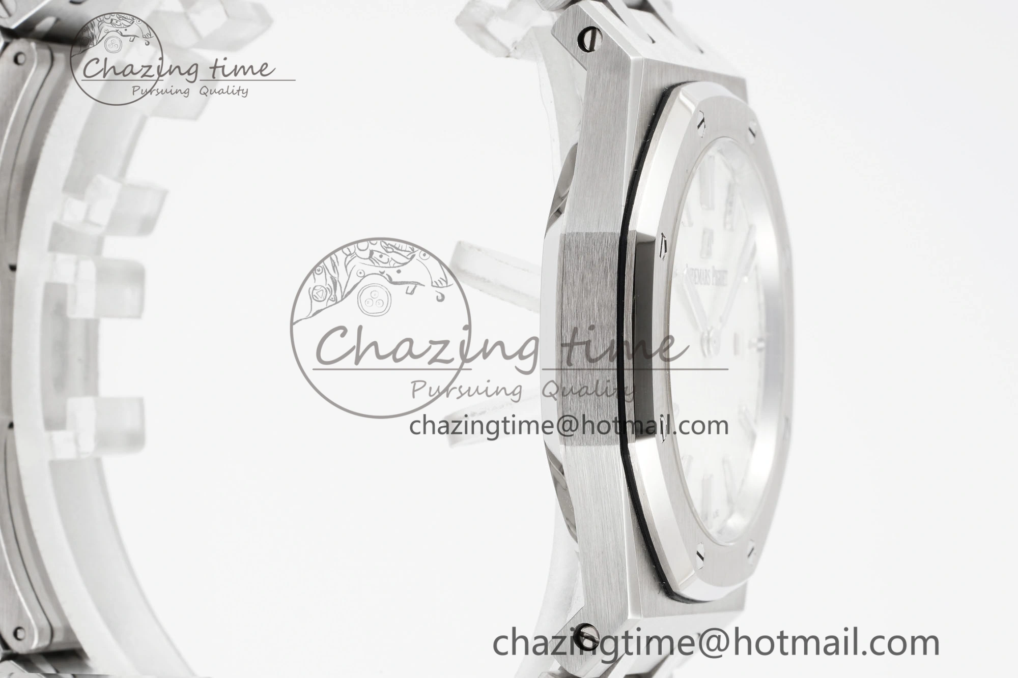 OdorResistant Lady Royal Oak 33mm SS JJF 1:1 Best Edition White Dial on SS Bracelet ETA Quartz 4641