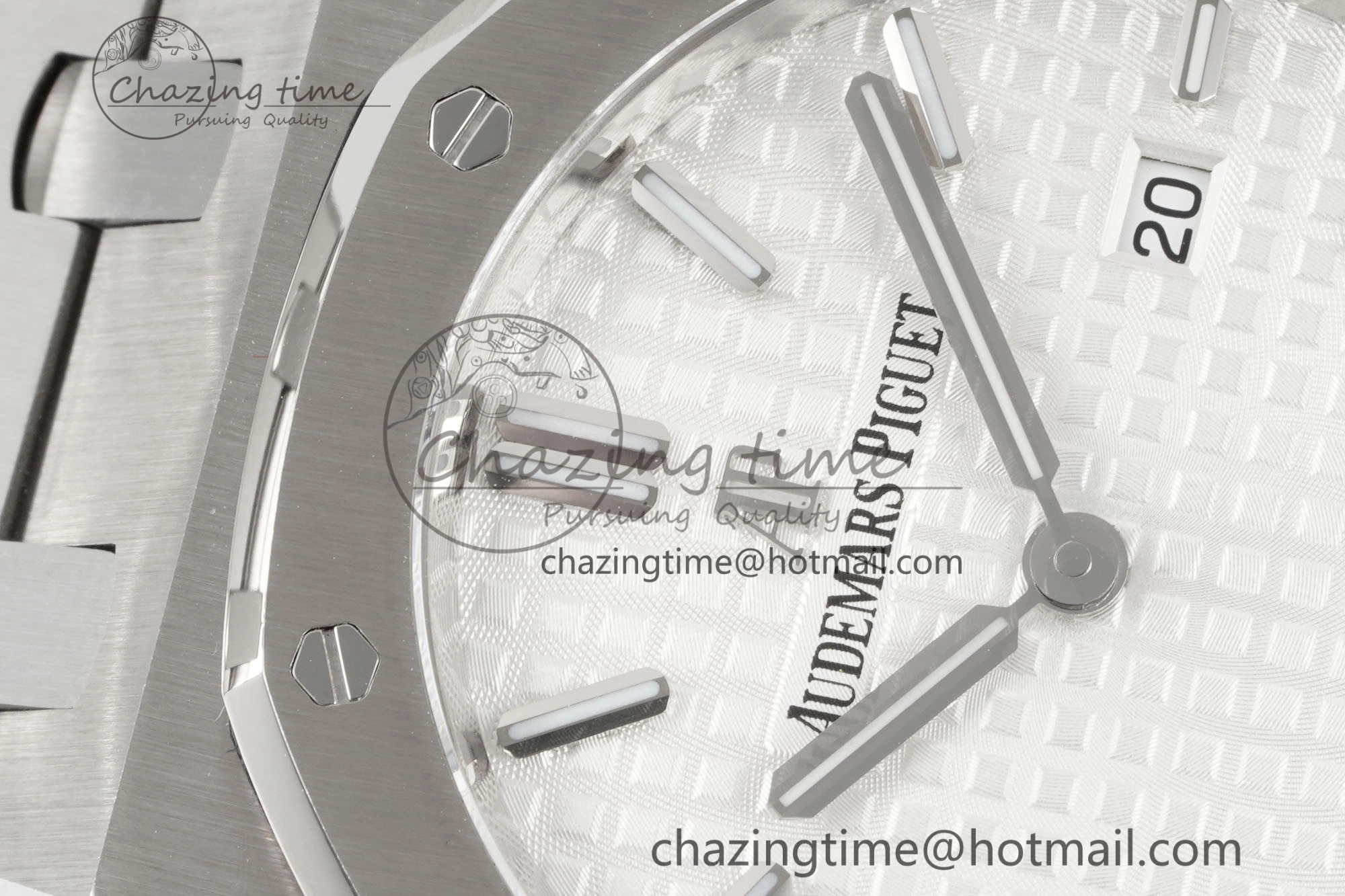 OdorResistant Lady Royal Oak 33mm SS JJF 1:1 Best Edition White Dial on SS Bracelet ETA Quartz 4641