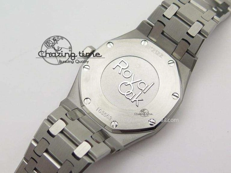 ComfortFit Lady Royal Oak 33mm SS Silver Textured Dial on SS Bracelet RONDA Quartz 5145