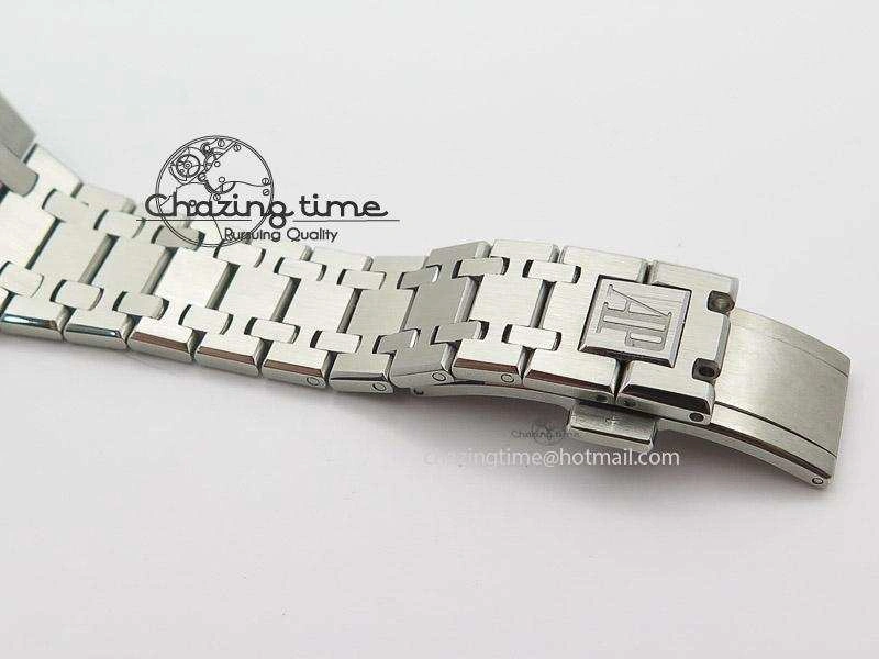 ComfortFit Lady Royal Oak 33mm SS Silver Textured Dial on SS Bracelet RONDA Quartz 5145