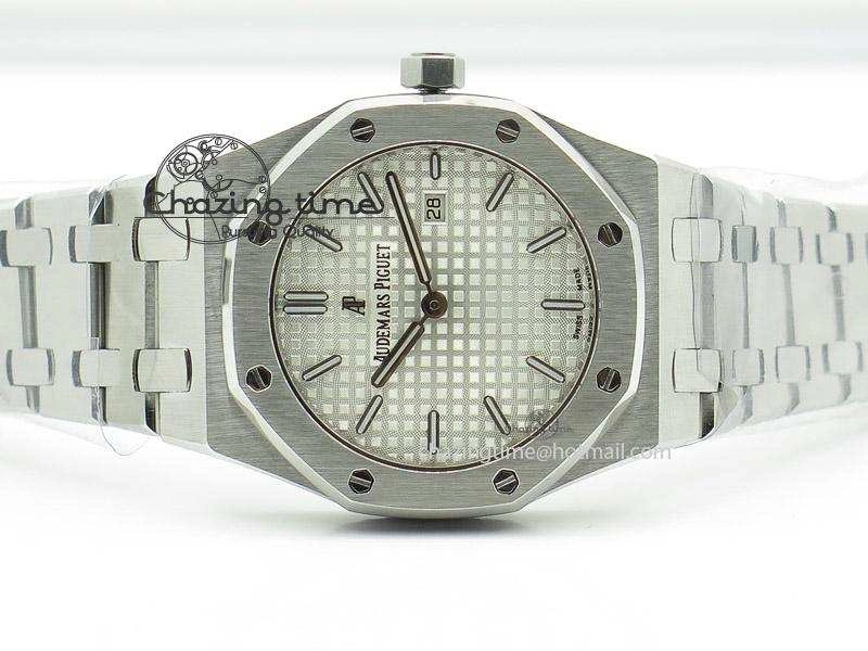 ComfortFit Lady Royal Oak 33mm SS Silver Textured Dial on SS Bracelet RONDA Quartz 5145