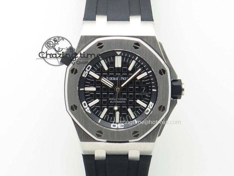ComfortFit Lady Royal Oak 33mm SS Silver Textured Dial on SS Bracelet RONDA Quartz 5145