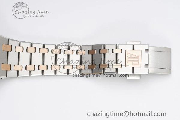 Lady Royal Oak 33mm SS RG JJF 1:1 Best Edition White Dial on SS RG Bracelet ETA Quartz UrbanStyle 4647