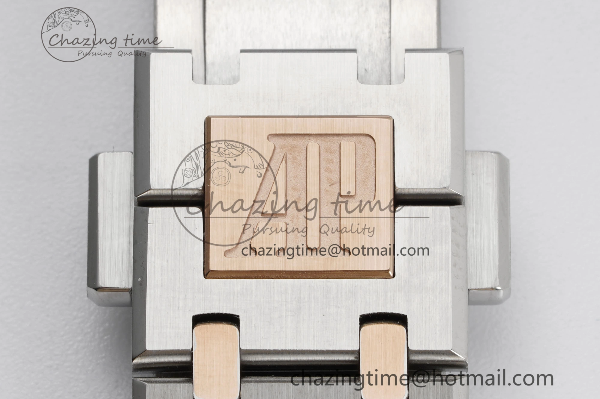 Lady Royal Oak 33mm SS RG JJF 1:1 Best Edition White Dial on SS RG Bracelet ETA Quartz UrbanStyle 4647