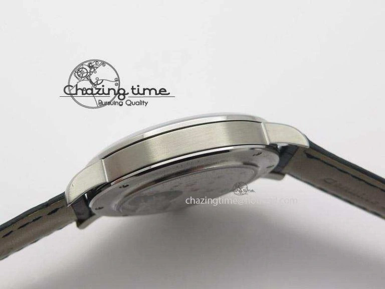 Langematik MK Best Edition SS Black Dial On Black Leather Strap A Durable 4199