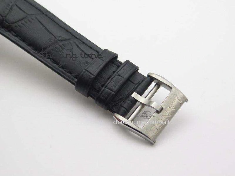 Langematik MK Best Edition SS Black Dial On Black Leather Strap A Durable 4199