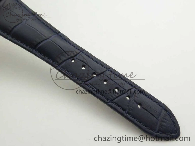 Laureato Chronograph 42mm RG TWA Blue Dial on Blue Leather Strap A Unisex 6605