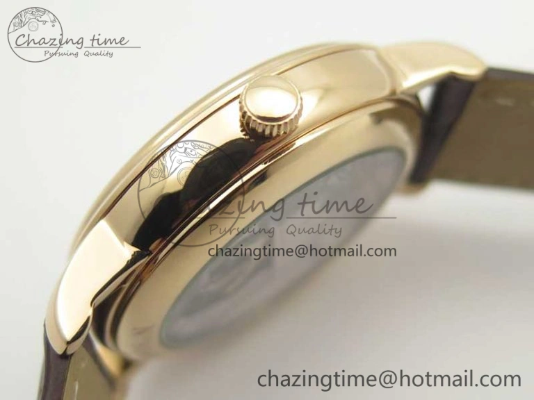 Le Brassus Carrousel Erotic Timepiece RG White Dial on Brown Leather Strap A23J Effortless 5289