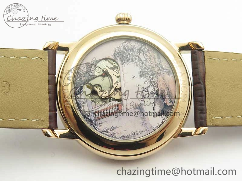 Le Brassus Carrousel Erotic Timepiece RG White Dial on Brown Leather Strap A23J Effortless 5289