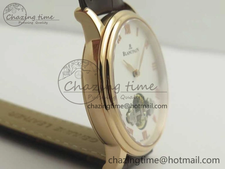 Le Brassus Carrousel Erotic Timepiece RG White Dial on Brown Leather Strap A23J Effortless 5289
