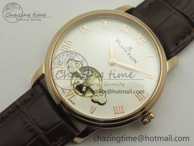Le Brassus Carrousel Erotic Timepiece RG White Dial on Brown Leather Strap A23J Effortless 5289
