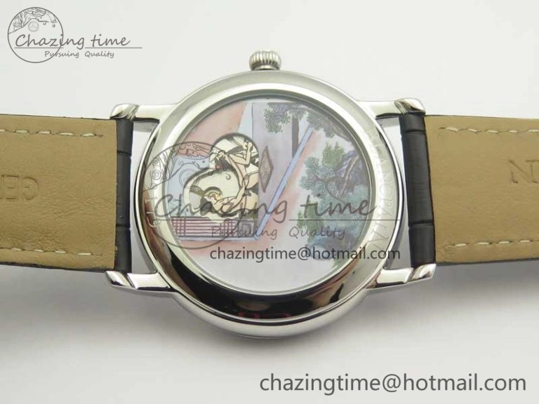 Le Brassus Carrousel Erotic Timepiece SS White Dial on Black Leather Strap A23J GoAnywhere 5288