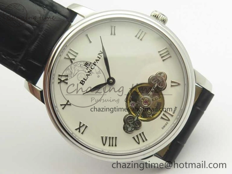 Le Brassus Carrousel Erotic Timepiece SS White Dial on Black Leather Strap A23J GoAnywhere 5288