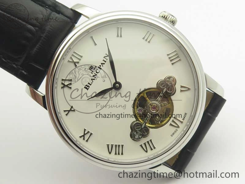 Le Brassus Carrousel Erotic Timepiece SS White Dial on Black Leather Strap A23J GoAnywhere 5288