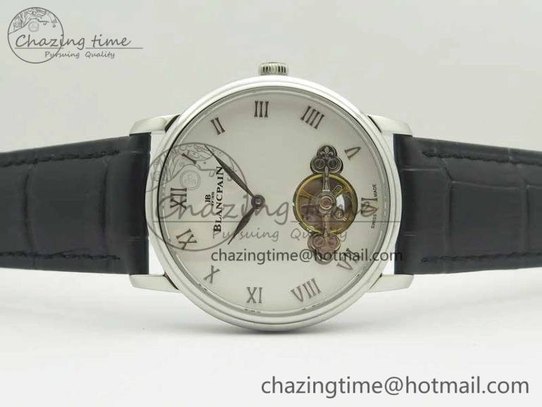 Le Brassus Carrousel Erotic Timepiece SS White Dial on Black Leather Strap A23J GoAnywhere 5288
