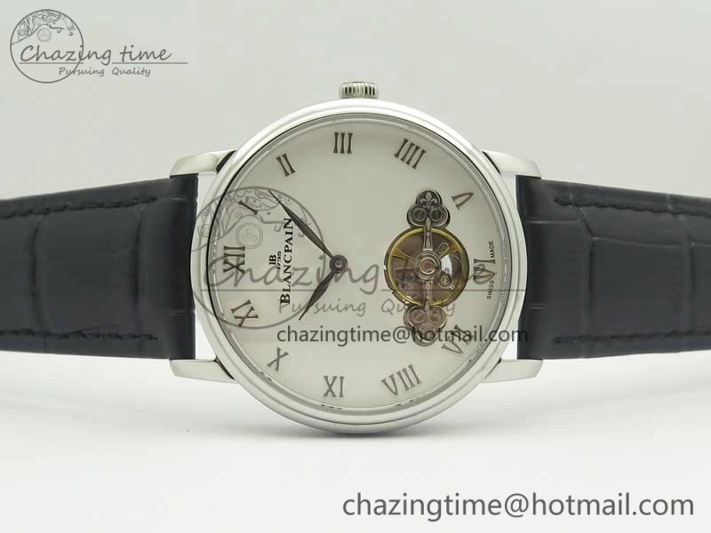 Le Brassus Carrousel Erotic Timepiece SS White Dial on Black Leather Strap A23J GoAnywhere 5288