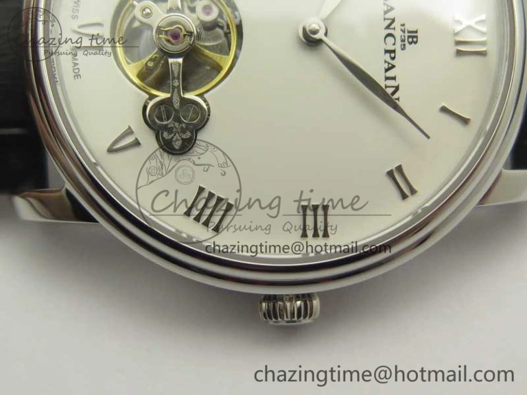 Le Brassus Carrousel Erotic Timepiece SS White Dial on Black Leather Strap A23J GoAnywhere 5288