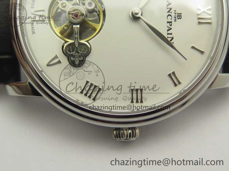 Le Brassus Carrousel Erotic Timepiece SS White Dial on Black Leather Strap A23J GoAnywhere 5288