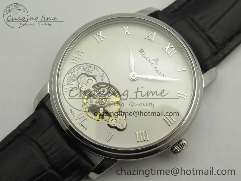 Le Brassus Carrousel Erotic Timepiece SS White Dial on Black Leather Strap A23J GoAnywhere 5288