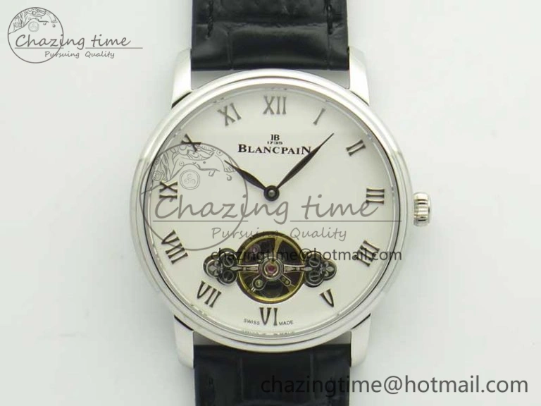 Le Brassus Carrousel Erotic Timepiece SS White Dial on Black Leather Strap A23J GoAnywhere 5288