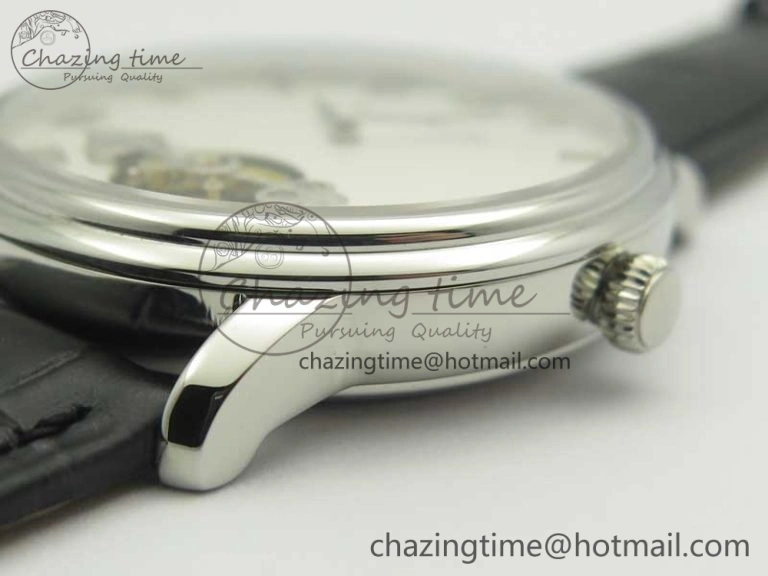 Le Brassus Carrousel Erotic Timepiece SS White Dial on Black Leather Strap A23J GoAnywhere 5288