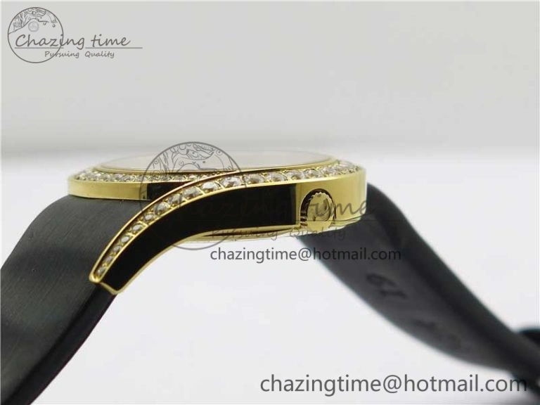 Flexible Limelight Gala G0A38160 32mm YG ZF 1:1 Best Edition Silver Dial On Leather Strap Siwss Quartz 10456