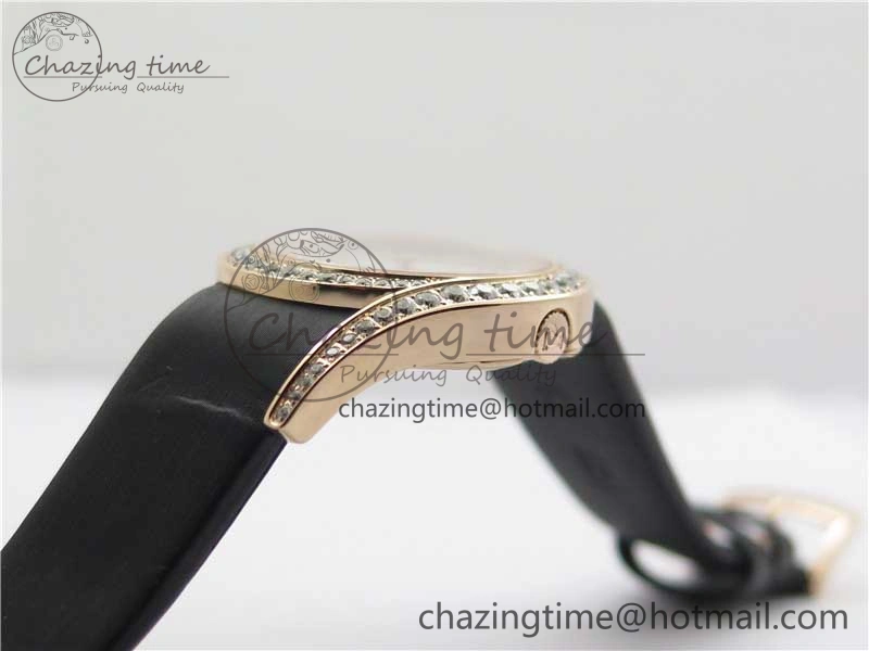 Limelight Gala G0A45361 32mm RG ZF 1:1 Best Edition Silver Dial on Black Fabric Strap Siwss Quartz Fashionable 9113