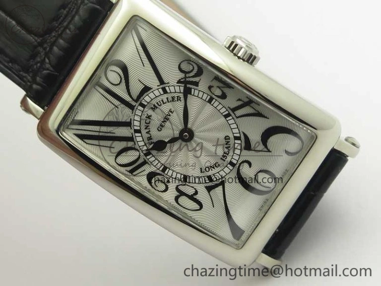 Long Island 952QZ SS GF 1:1 Best Edition On Leather Strap Swiss Quartz WaterResistant 6590