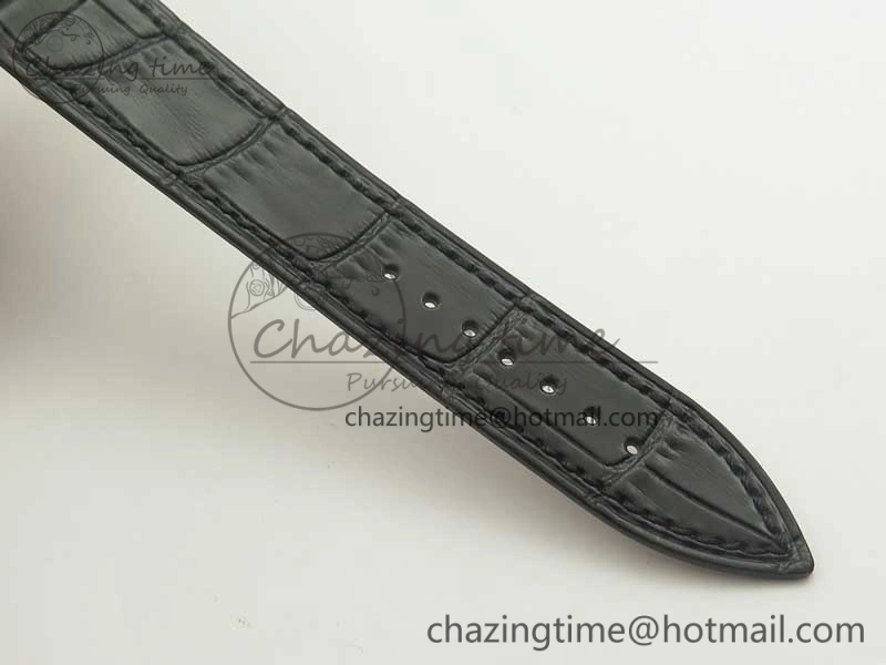 Supportive Long Island Color Dream SS Diamonds Bezel GF 1:1 Best Edition on Black Leather Strap Swiss Quartz 10702